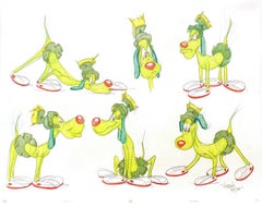 Ross, Virgil. K-9 Martian Dog, 'Six Original Drawings, circa 1990s'