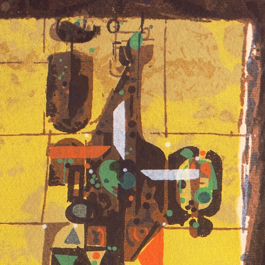 'E Pluribus Unum', Modernist Silk Screen, Walt Disney, San Miguel de Allende For Sale 4