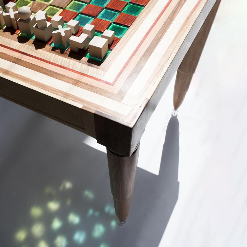 Chaturanga Chess Table in Wood by Hillsideout 6