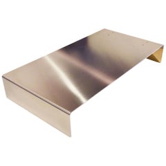 Rossana Orlandi Grace Coffee Table in Brass and Steel by Matteo Casalegno