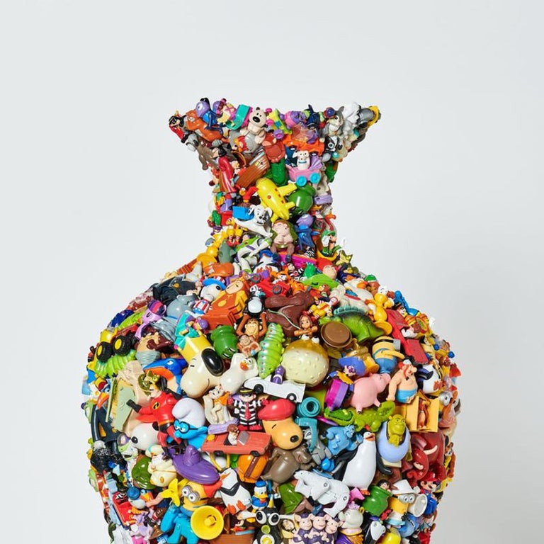 Modern Happy Vase in Plastic by Diederik Schneemann For Sale