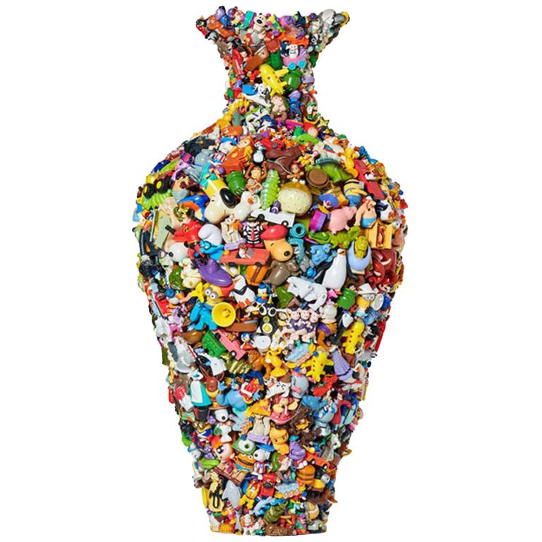 Happy Vase in Plastic by Diederik Schneemann For Sale
