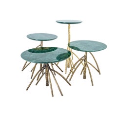 Ensemble de tables basses Rossana Orlandi Mangrovia en bronze de Francesco Messina pour Cypraea