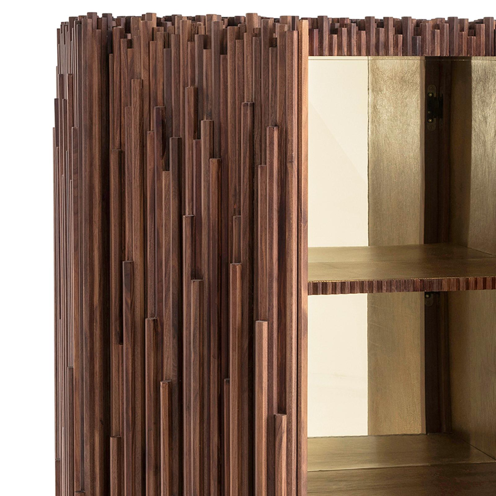 Modern Rossana Orlandi Rochester Cabinet in Walnut by Francesco Messina for Cypraea For Sale