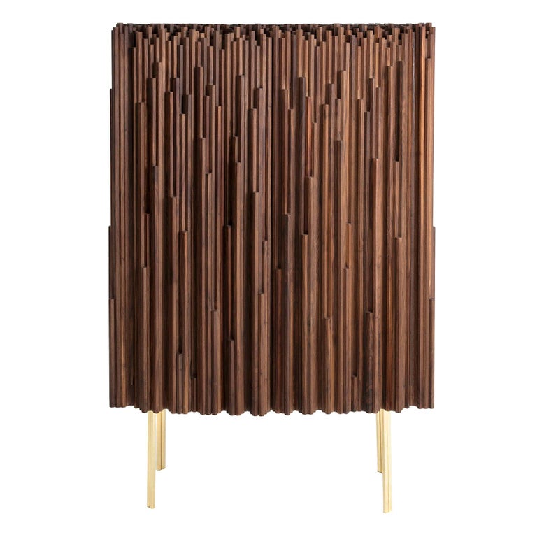 Rossana Orlandi Rochester Cabinet in Walnut by Francesco Messina for Cypraea For Sale