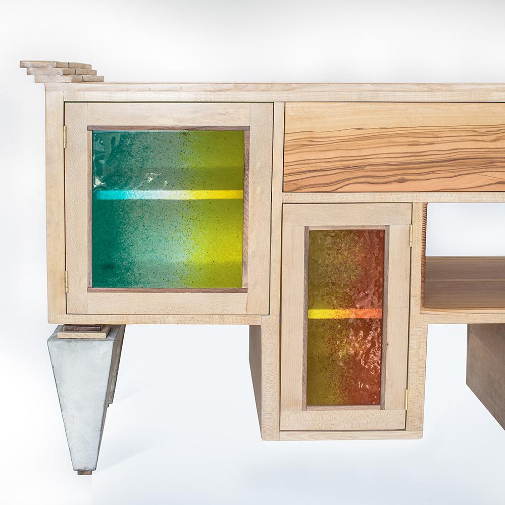 XXIe siècle et contemporain  Armoire Sand Senses en bois par Hillsideout en vente