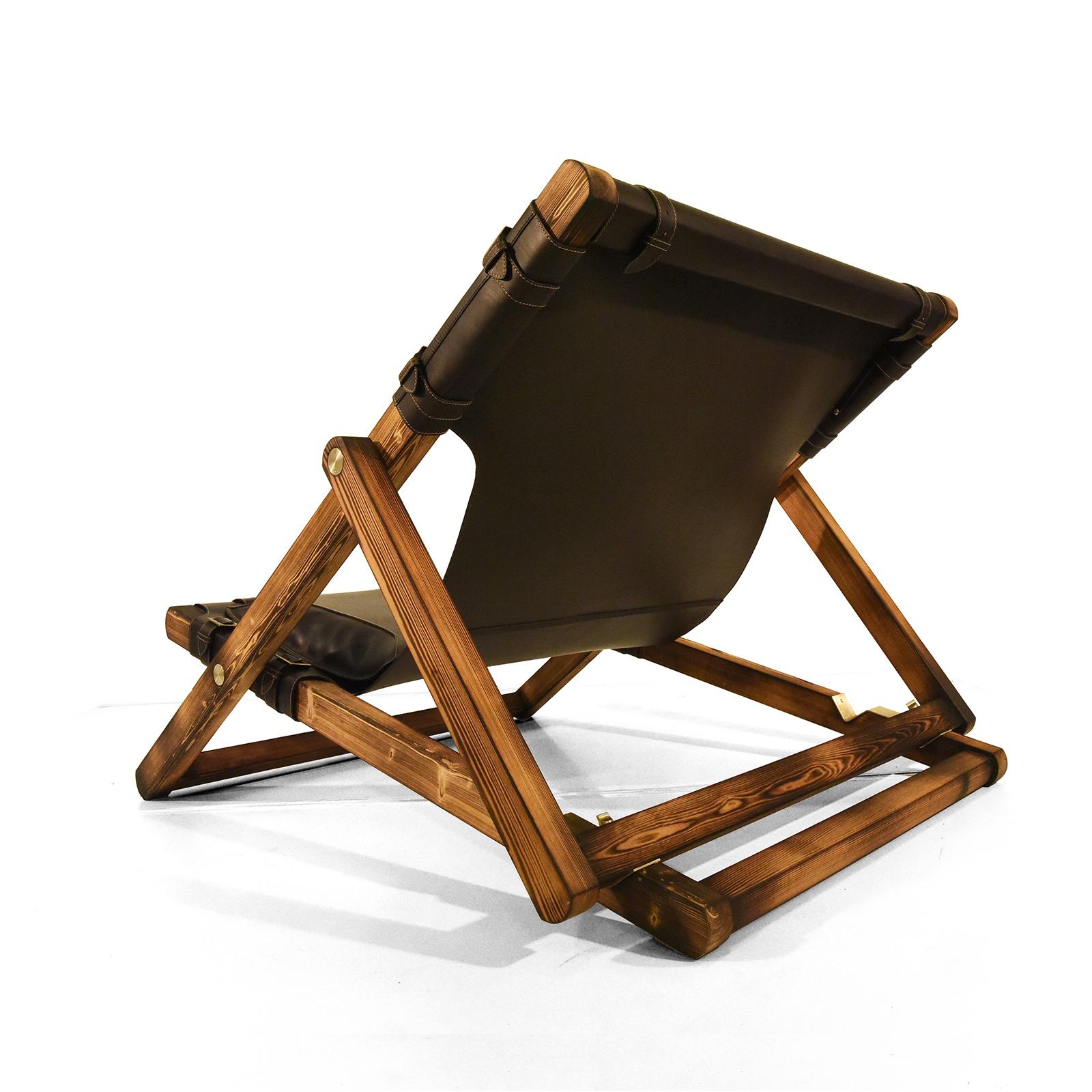 Modern Rossana Orlandi Sdraia Larch Chair by Matteo Casalegno