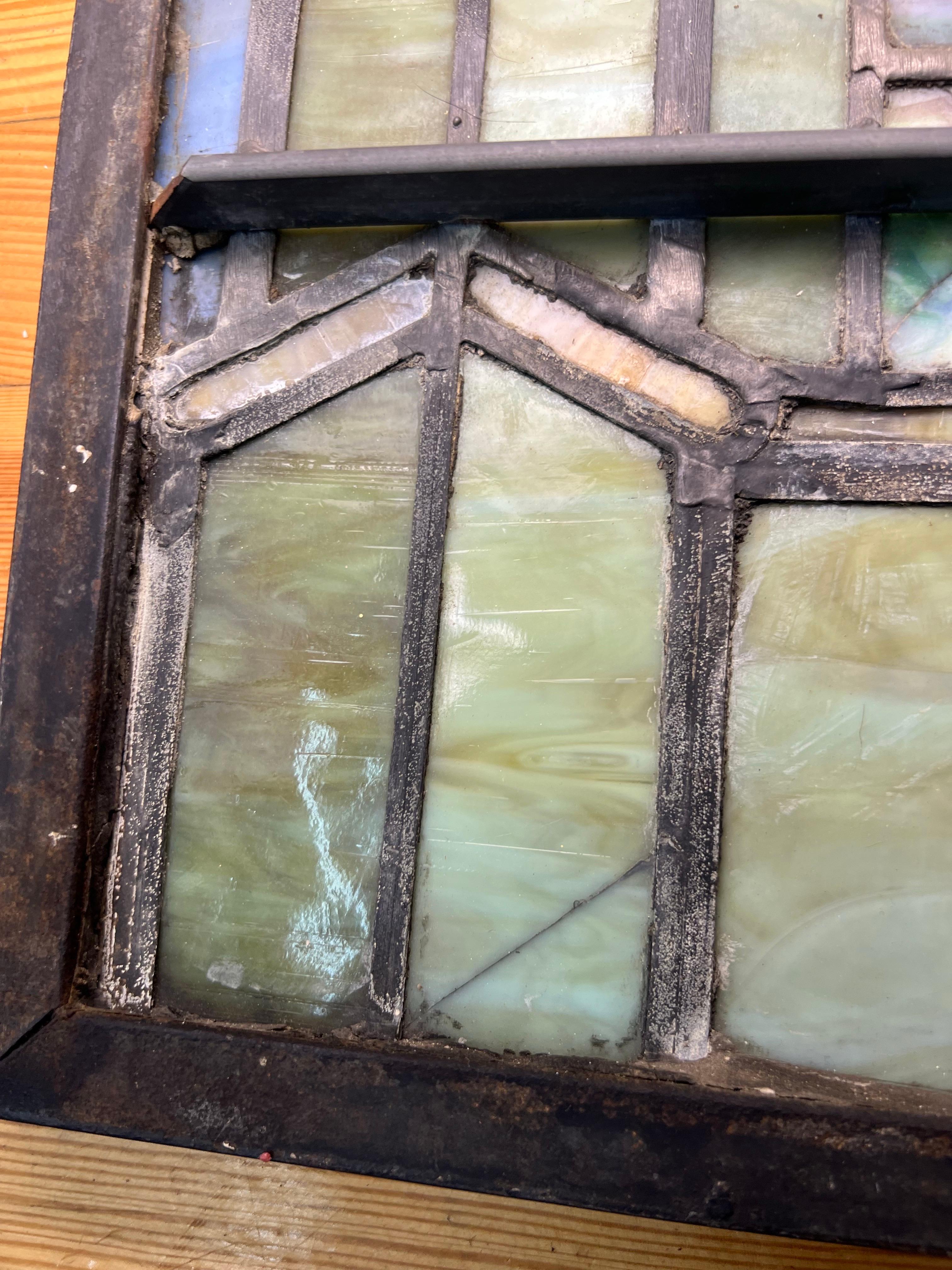 Rossbach and Sons, Chicago Illinois Stain Glass Window 1910 For Sale 6