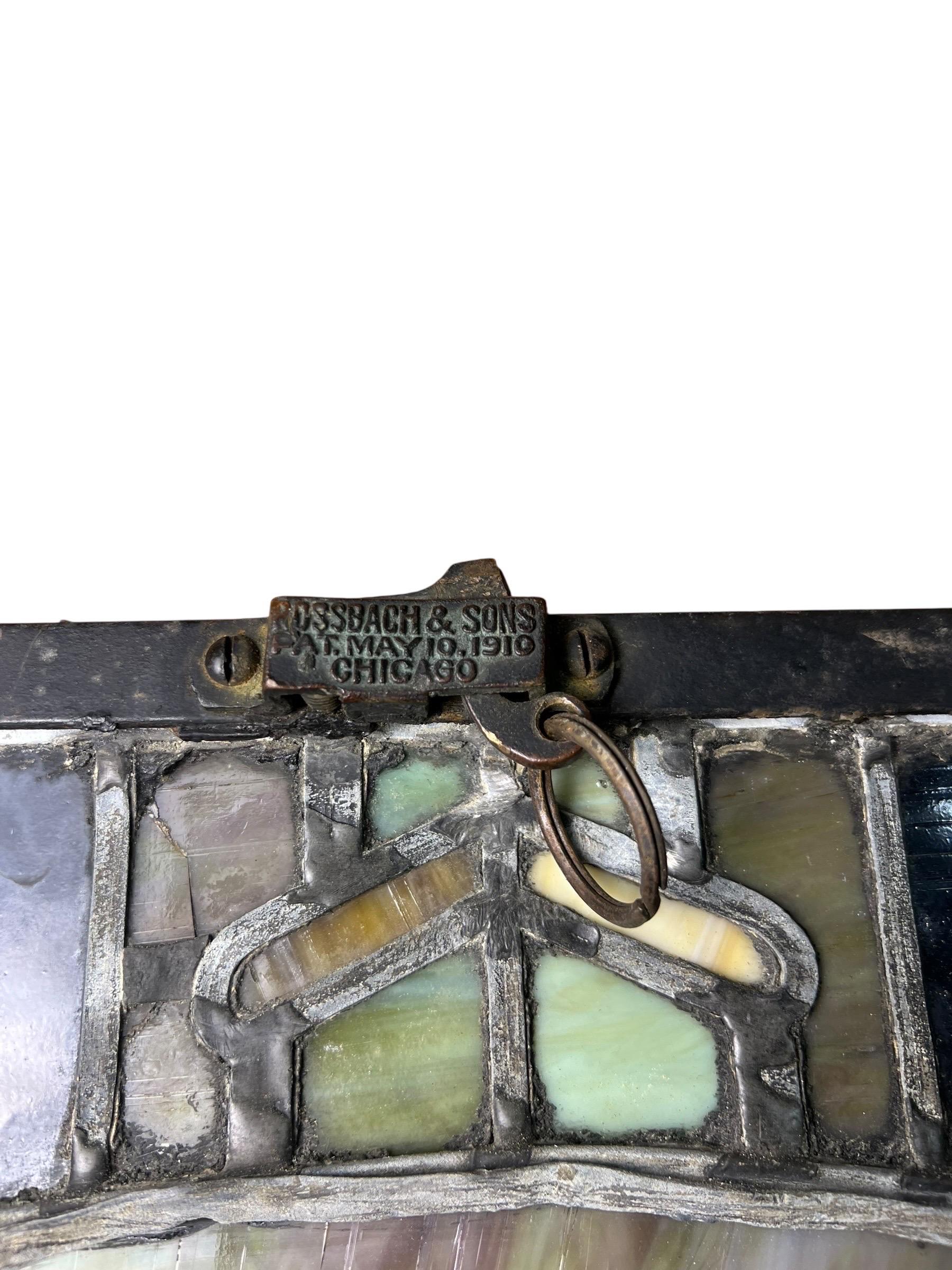 Rossbach and Sons, Chicago Illinois Stain Glass Window 1910 For Sale 1