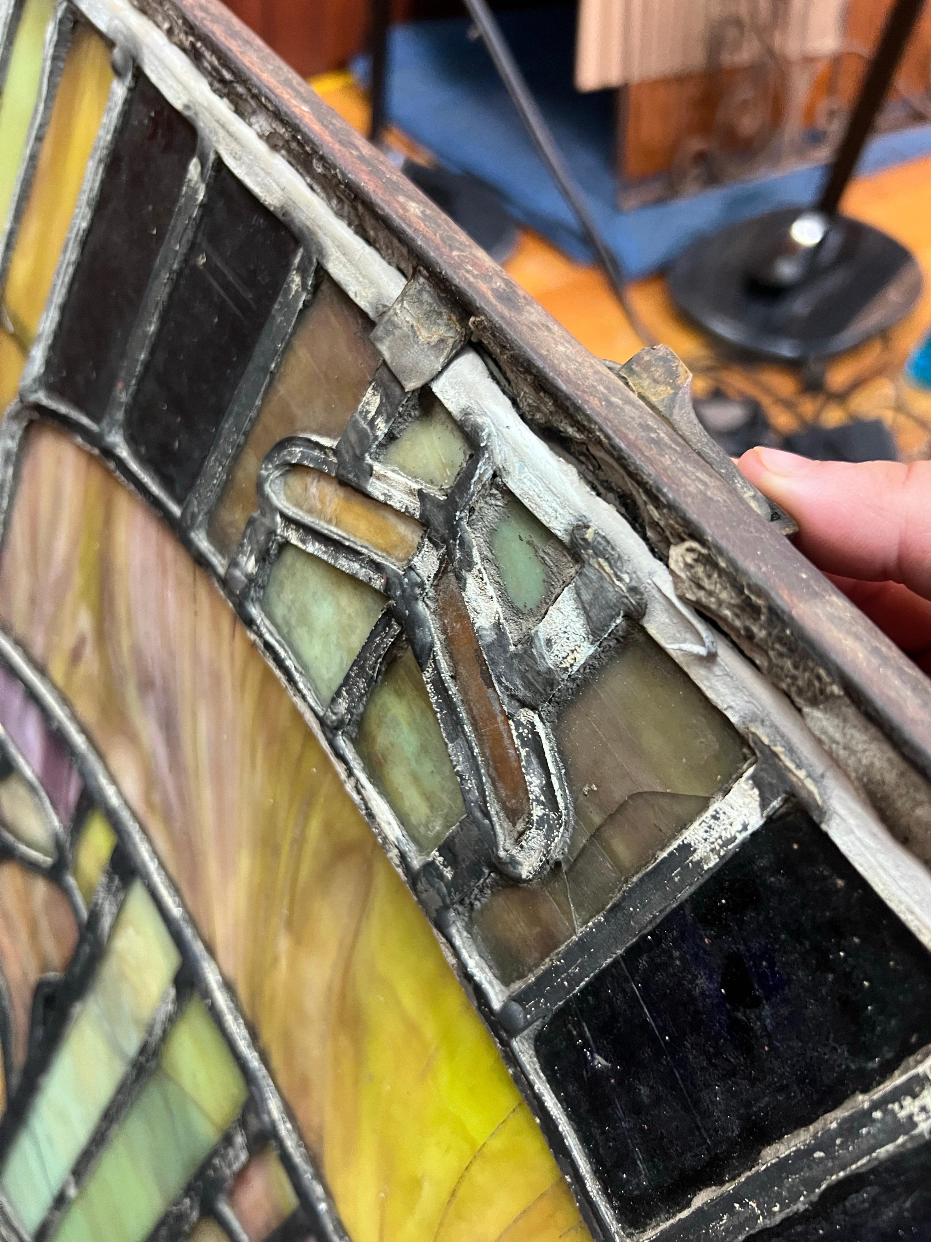 Rossbach and Sons, Chicago Illinois Stain Glass Window 1910 For Sale 2