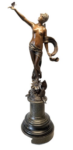 Bronce Art Nouveau francés de Franz Rosse 1893
