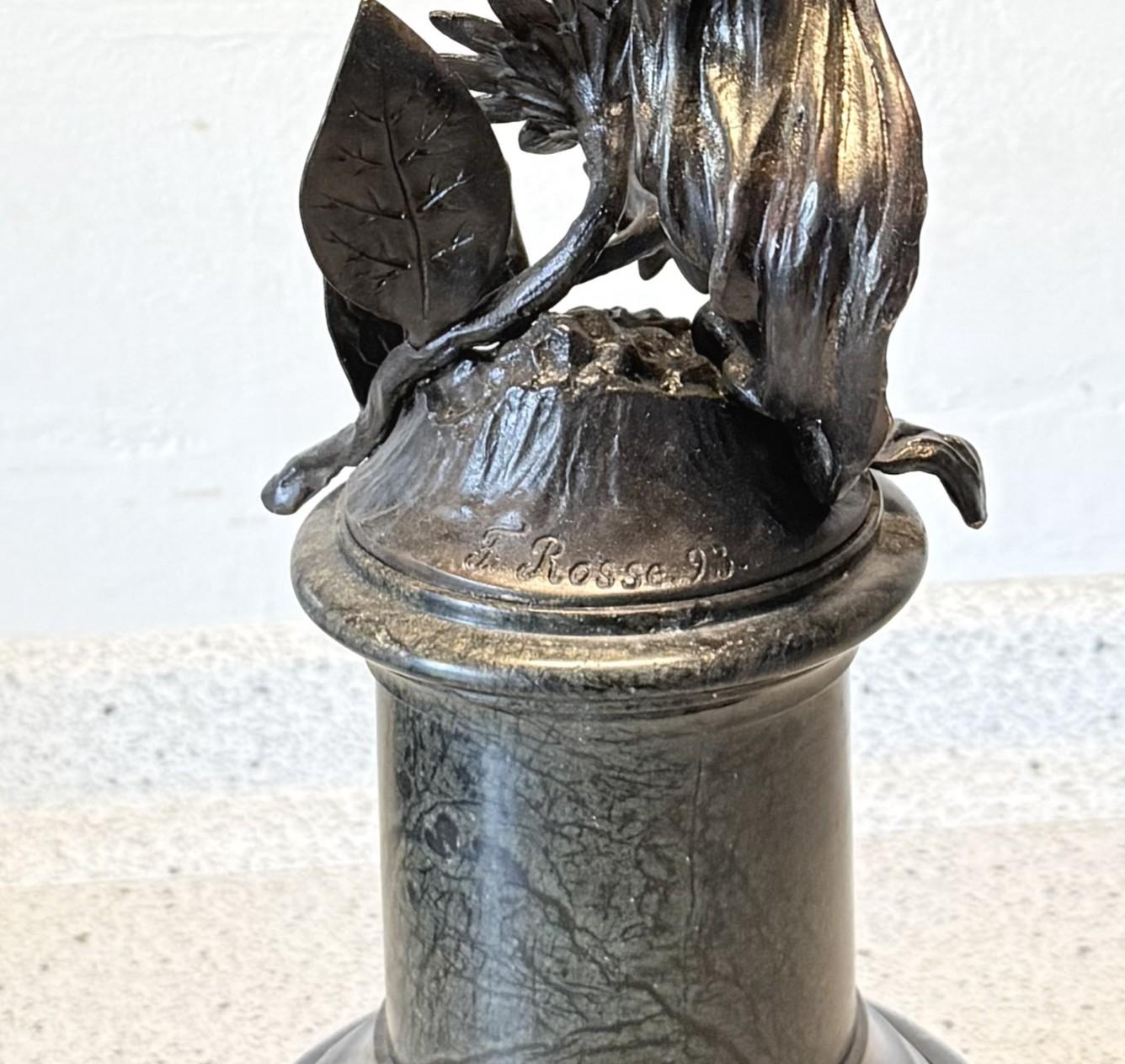 Bronze français Art Nouveau par Franz Rosse 1893 en vente 2