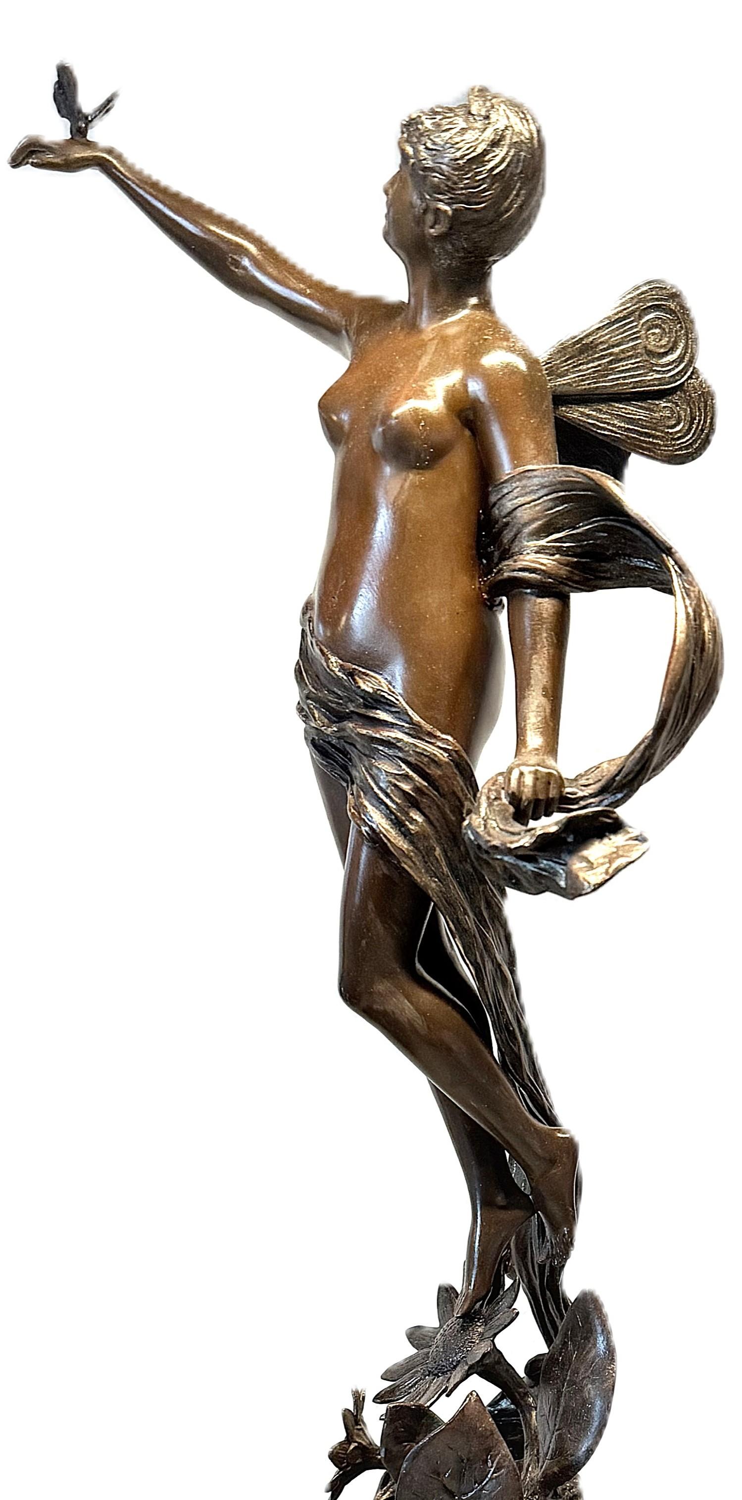 Bronze français Art Nouveau par Franz Rosse 1893 en vente 4