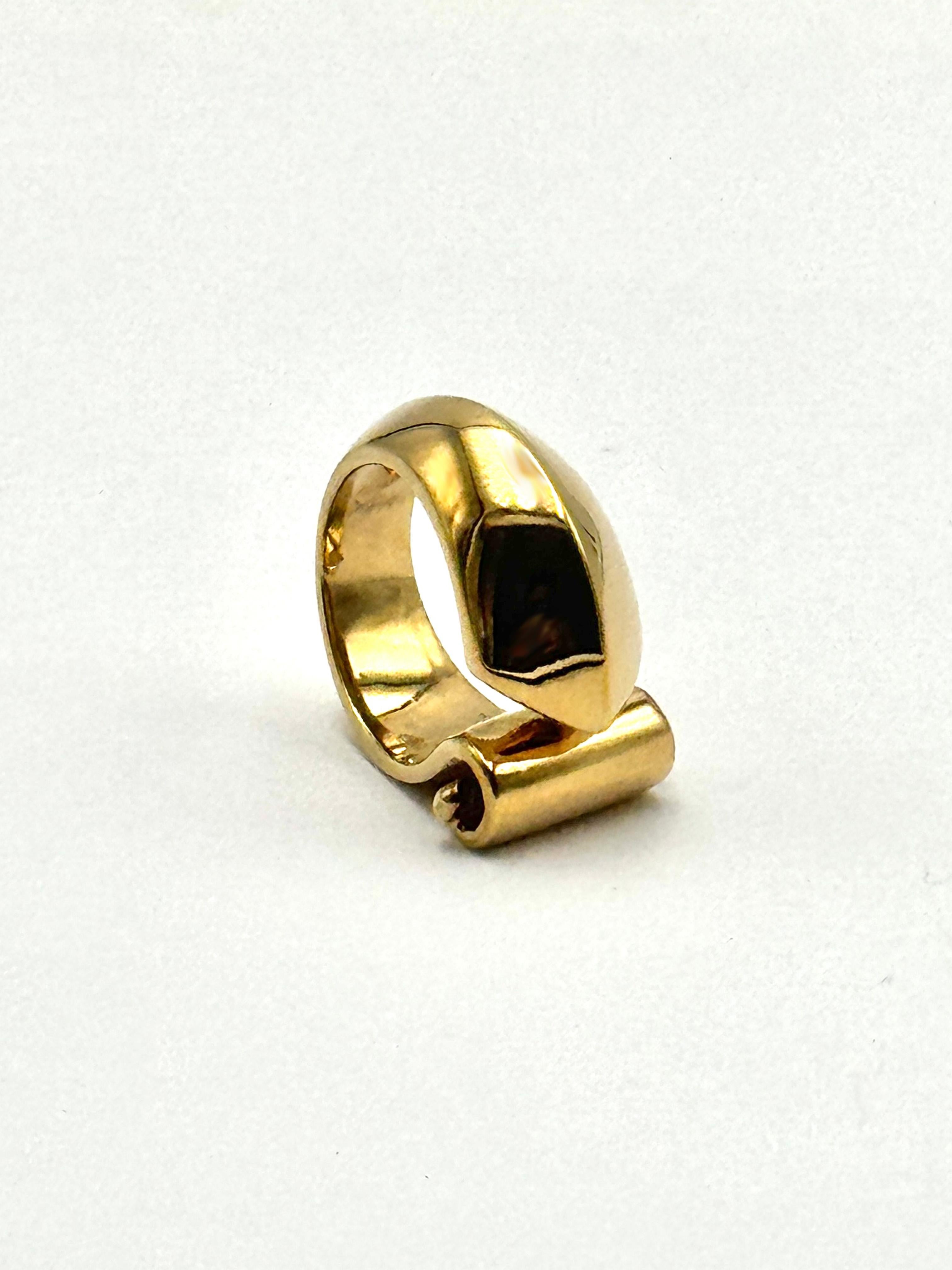 Rossella Ugolini Bague Barocco en or jaune 18 carats fabriquée en Italie en vente 7