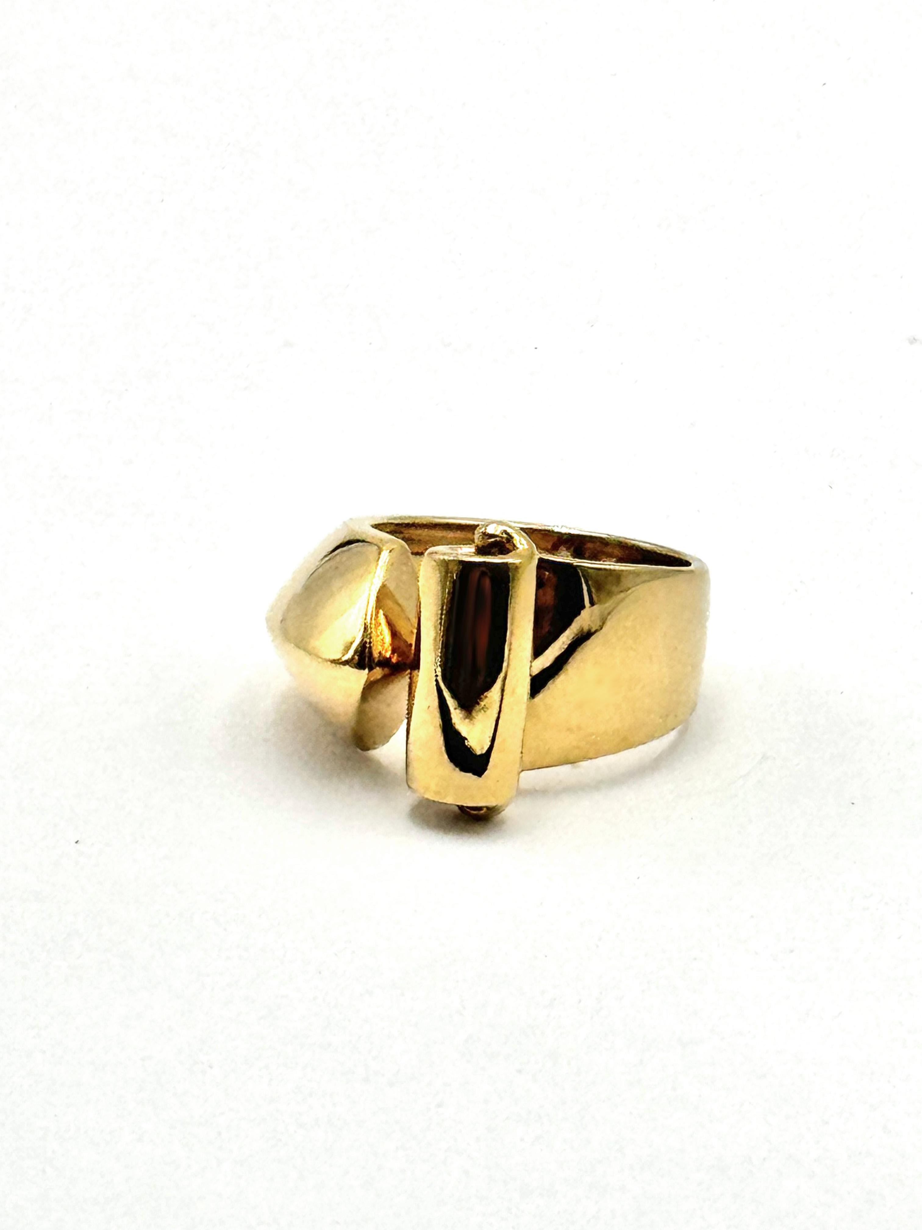 Rossella Ugolini Bague Barocco en or jaune 18 carats fabriquée en Italie Neuf - En vente à Rome, IT