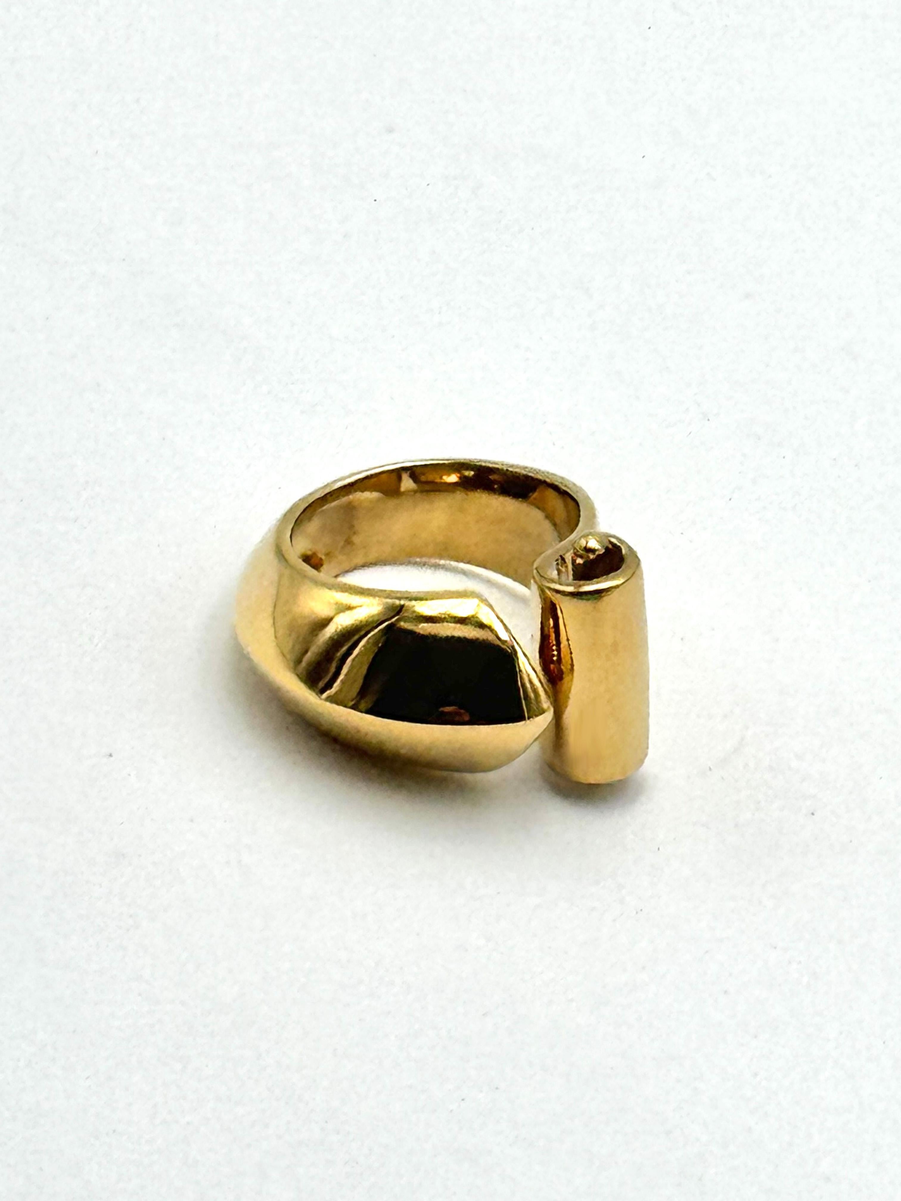Rossella Ugolini Bague Barocco en or jaune 18 carats fabriquée en Italie en vente 3