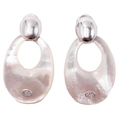 Rossella Ugolini 18K Gold White Diamonds Earrings
