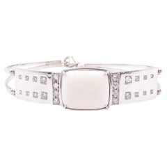 Rossella Ugolini, bracelet unisexe en or blanc 18 carats avec diamants blancs de 1,65 carat 