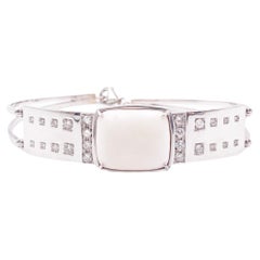Rossella Ugolini Bracciale Unisex in Oro Bianco 14K con Diamanti Bianchi da 1,50 Carati