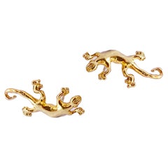 Rossella Ugolini 18K Yellow Gold Lizard Man Stud Earrings