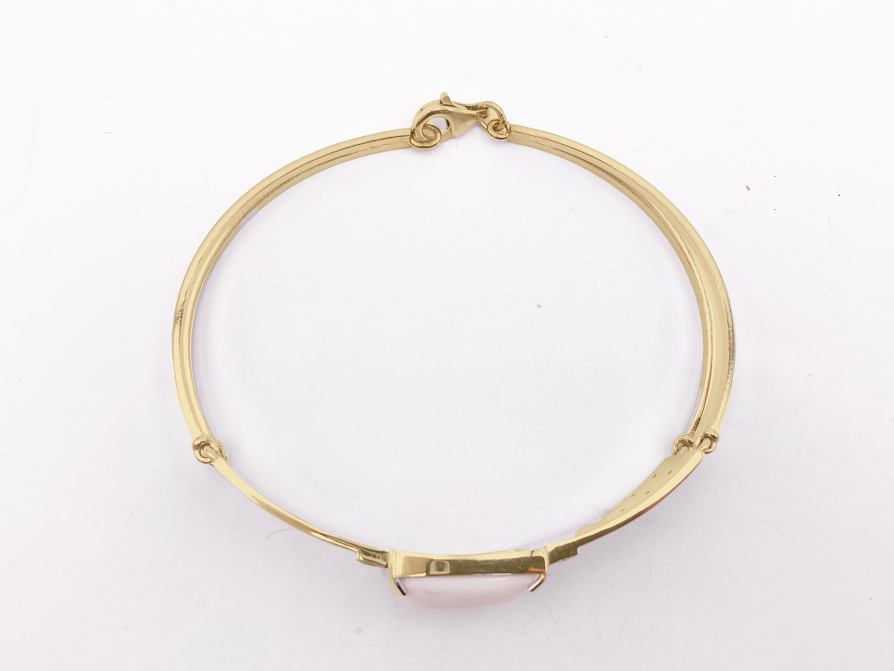 Women's Rossella Ugolini 18K Yellow Gold Diamonds Cuff Man Bracelets For Sale