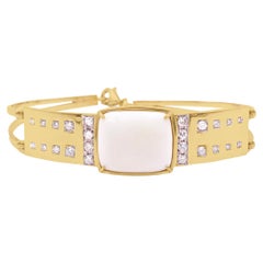 Rossella Ugolini 18K Yellow Gold Diamonds Cuff Man Bracelets