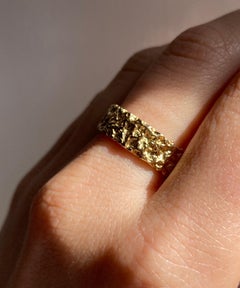 Rossella Ugolini 18K Yellow Gold Hollowed-out Design Band Unisex Wedding Ring