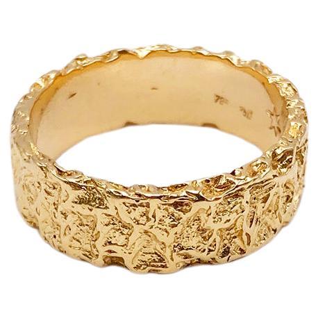 Rossella Ugolini 18K Yellow Gold Hollowed-out Design Band Unisex Wedding Ring For Sale