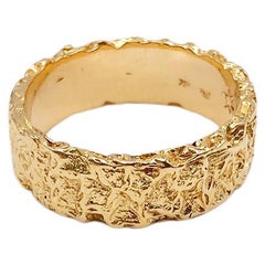 Rossella Ugolini 18K Yellow Gold Hollowed-out Design Band Unisex Wedding Ring