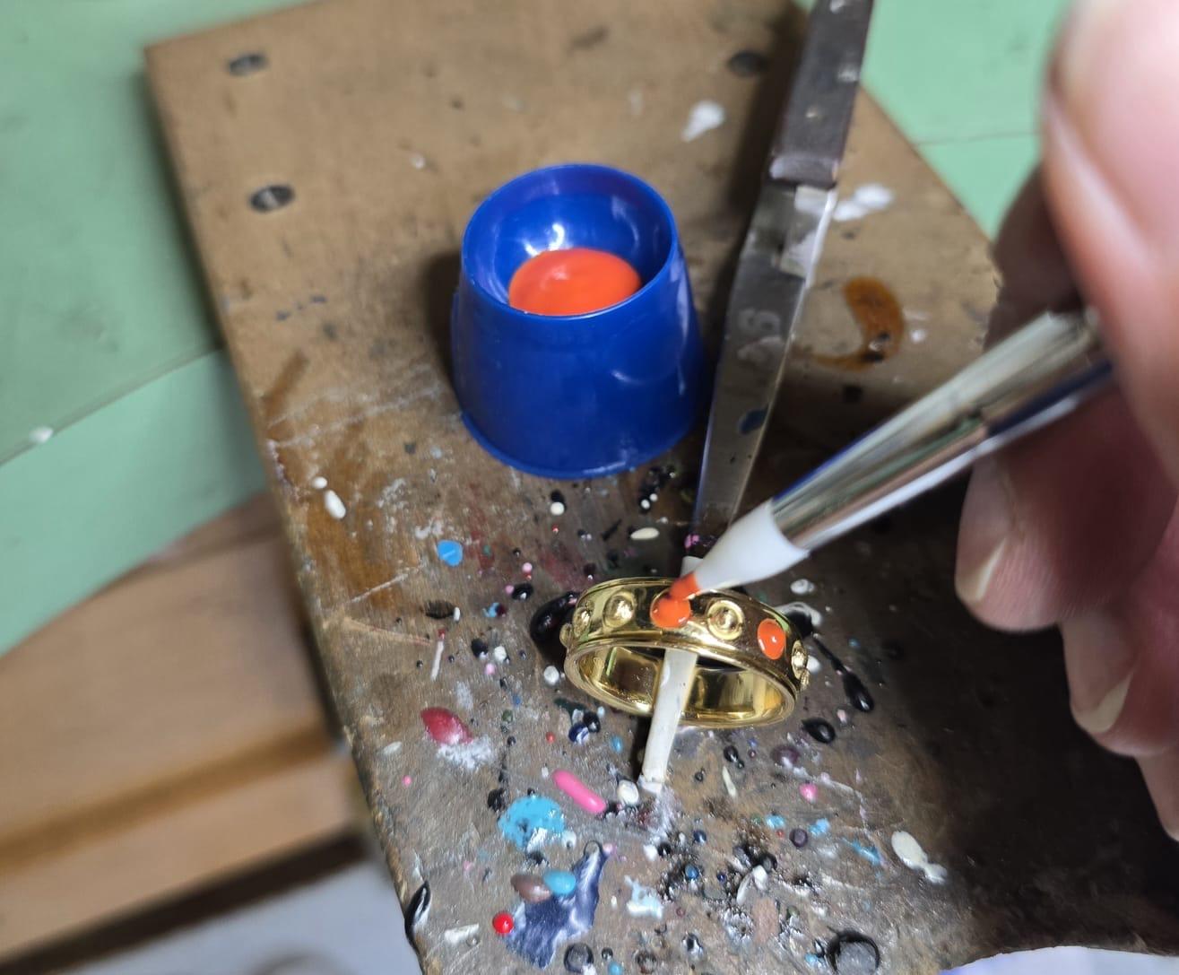 Anello Rossella Ugolini in oro giallo 18 carati 