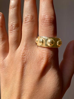 Rossella Ugolini 18k Yellow Gold Size 10 No Stress Rotated Man Band Ring