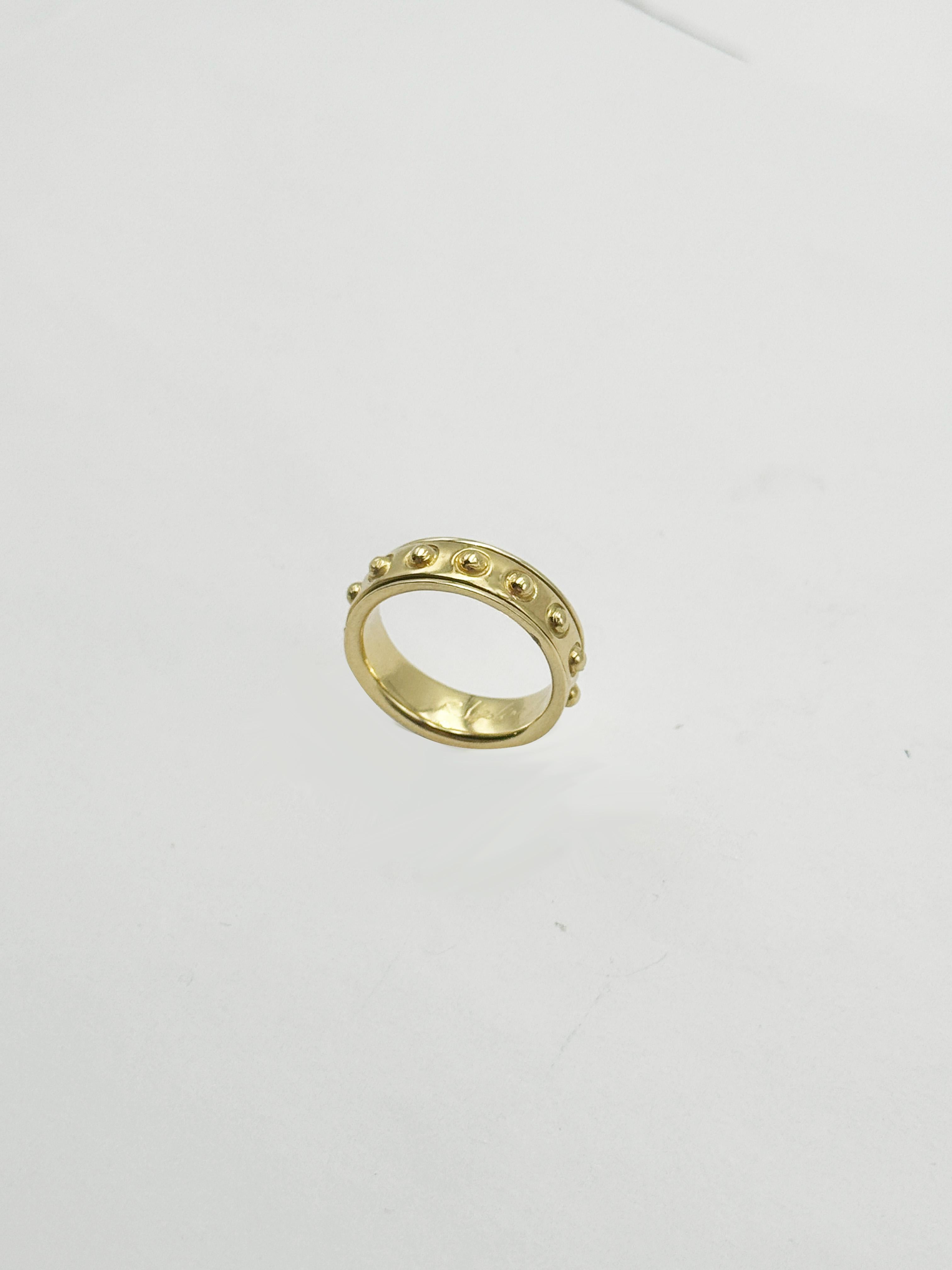 Bague homme sans stress en or jaune 18k à deux anneaux rotatifs Rossella Ugolini en vente 3