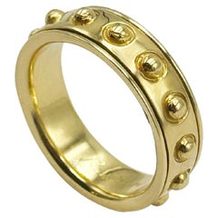 Rossella Ugolini 18k Yellow Gold Two Rotating Bands Man No Stress Ring