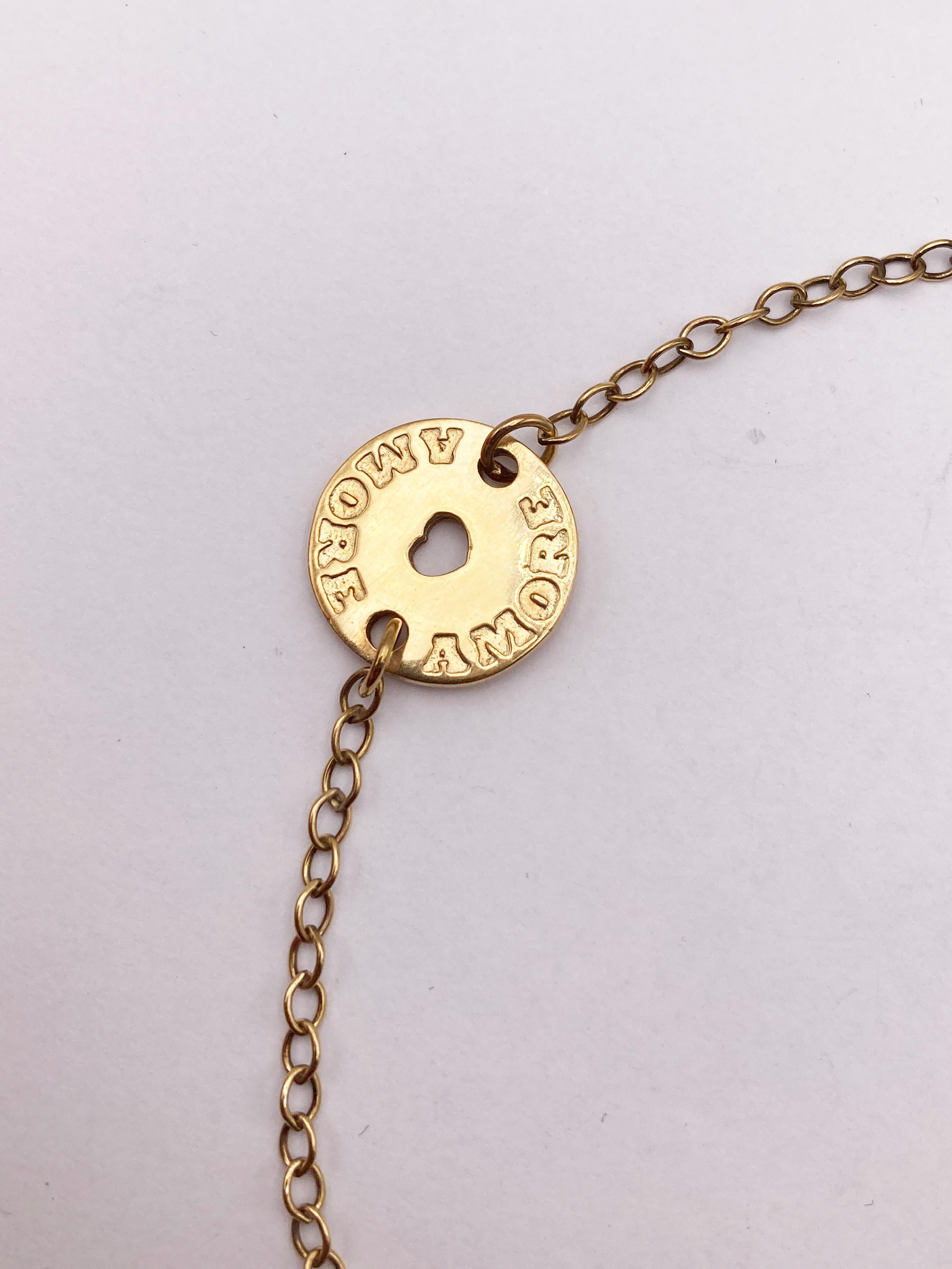 Women's or Men's Rossella Ugolini 24K Gold Plated Love 