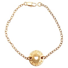Rossella Ugolini 24K Gold Plated Love "Amore" Chain Circle Love Bracelets