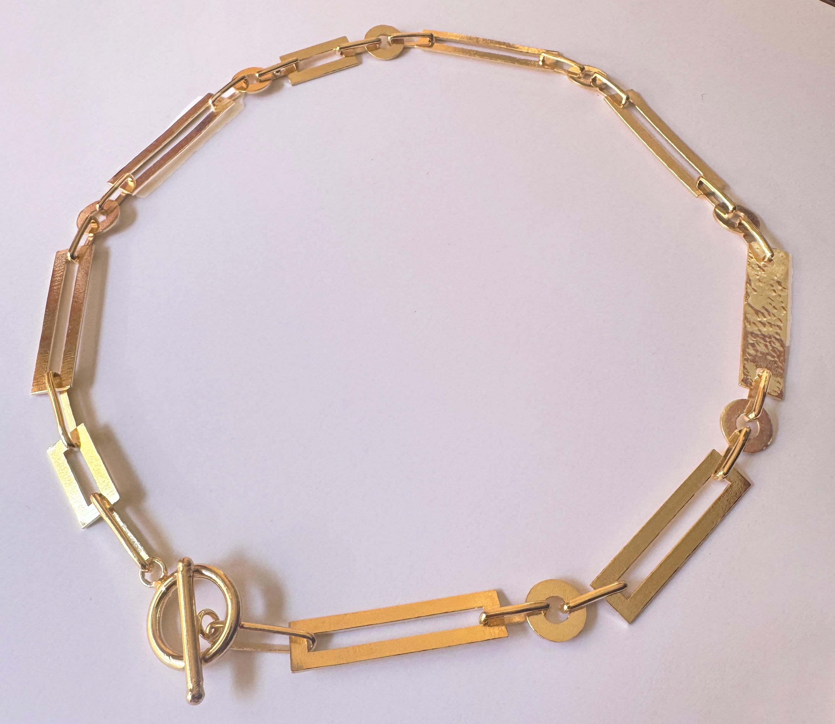 Rossella Ugolini 24k Yellow Gold-Plated Chain Link Lariat-Style Necklace in vendita 10