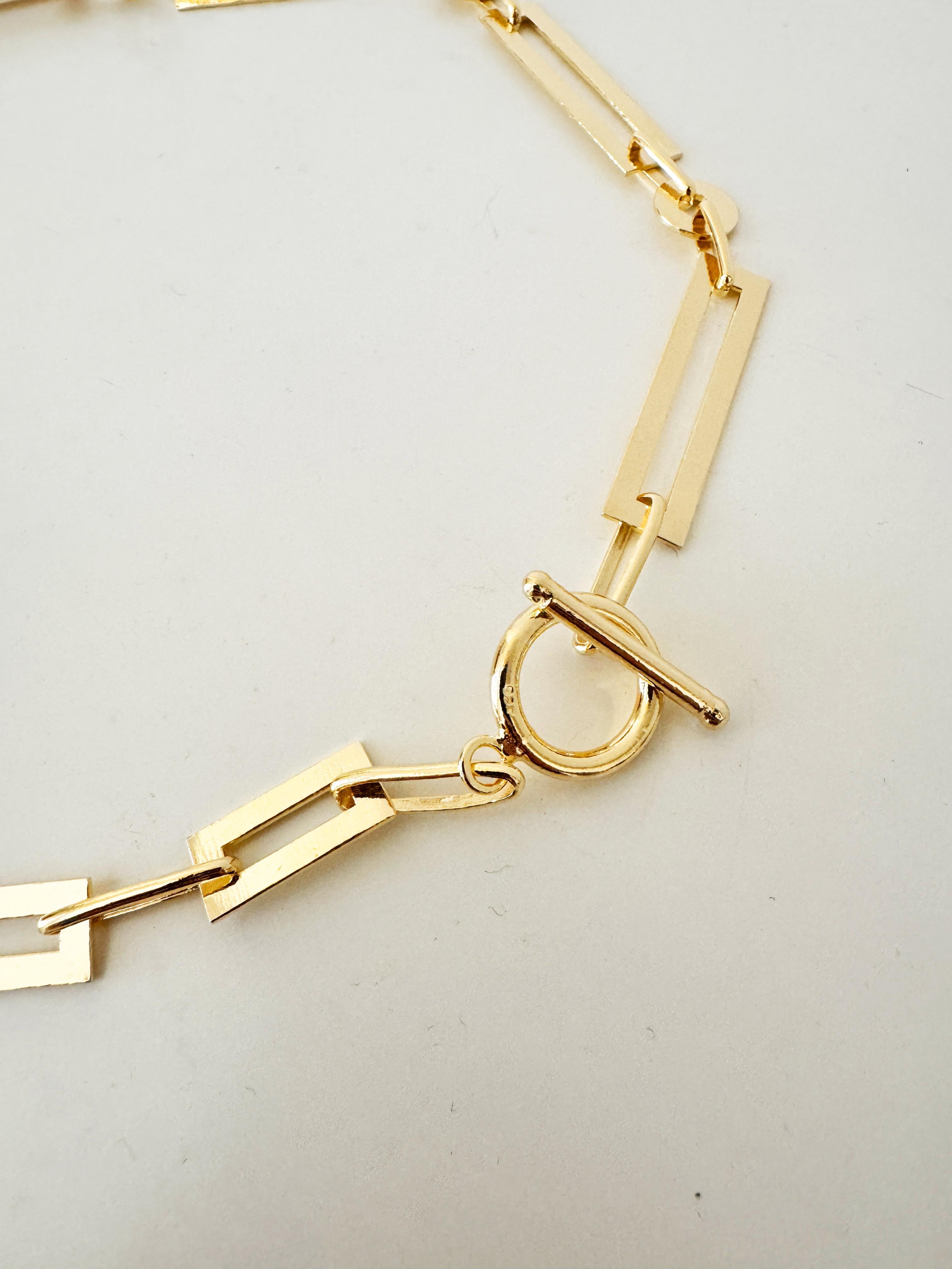 da uomo o donna Rossella Ugolini 24k Yellow Gold-Plated Chain Link Lariat-Style Necklace in vendita