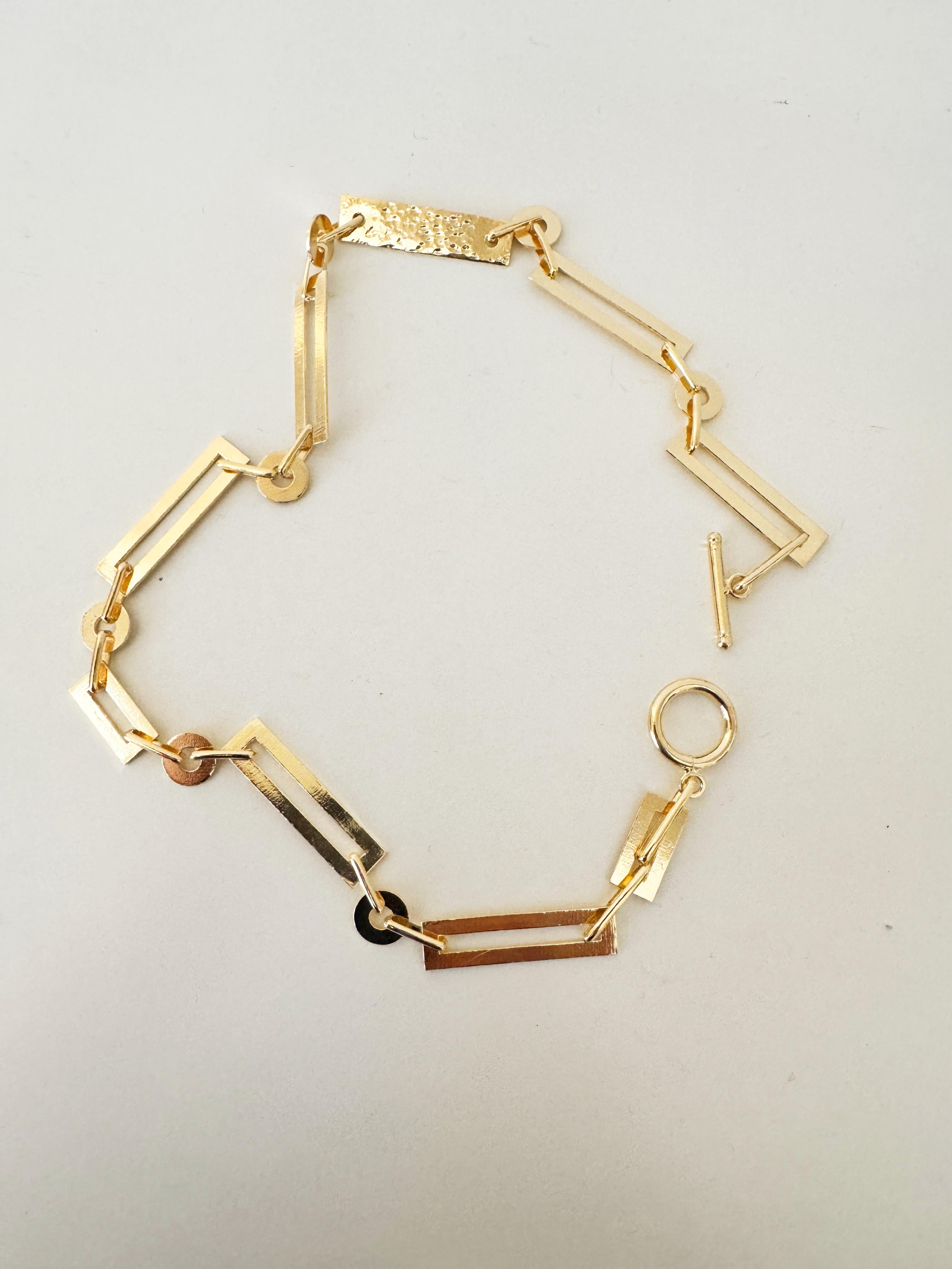 Rossella Ugolini 24k Yellow Gold-Plated Chain Link Lariat-Style Necklace in vendita 4