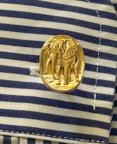 Rossella Ugolini Gemelli Elefante Placcato Oro Giallo 24k Made in Italy