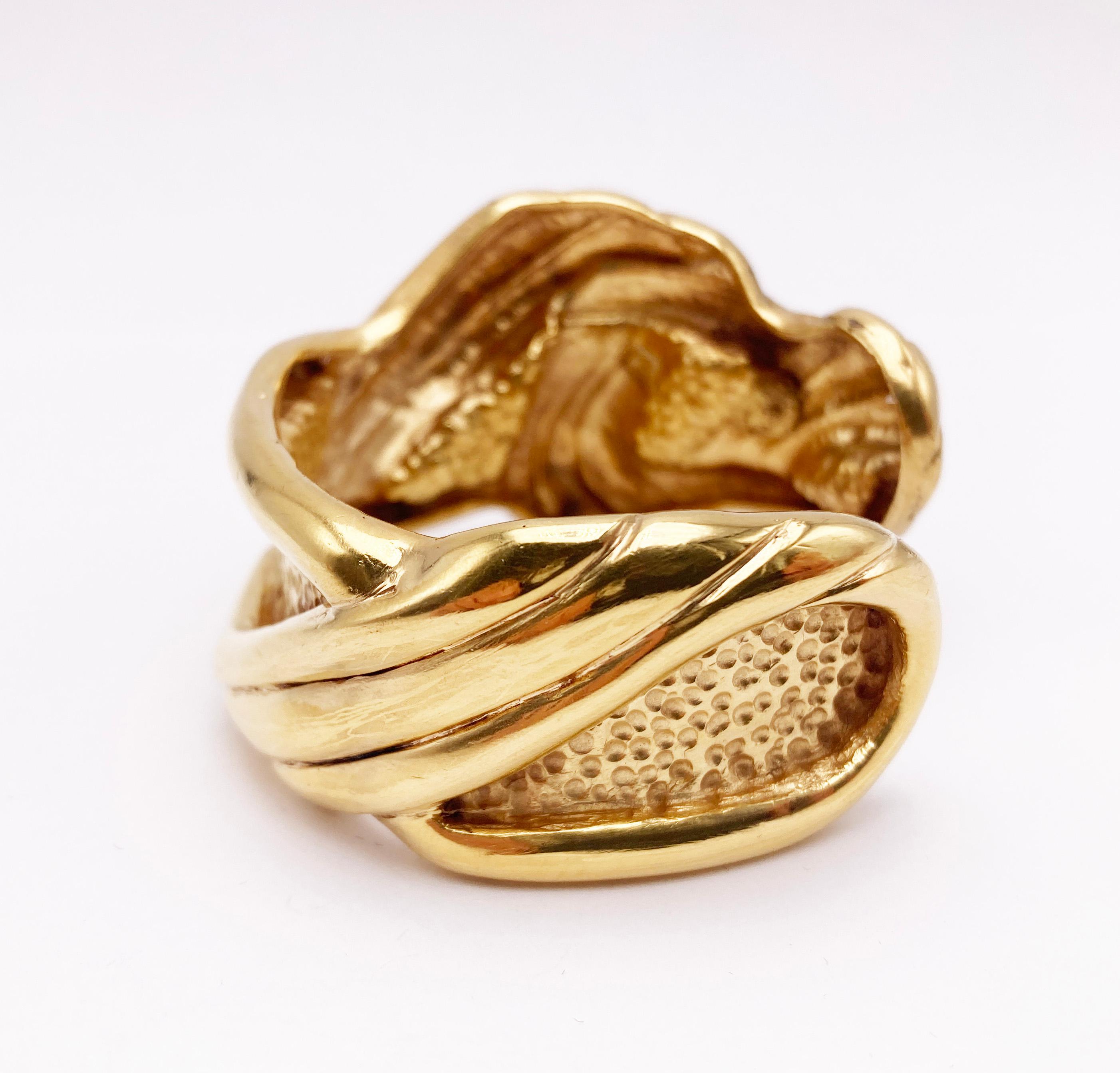 Artisan Bracelet manchette martelé plaqué or jaune 24k Rossella Ugolini Made in Italy en vente