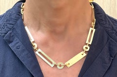 Rossella Ugolini 24k Yellow Gold-plated Hammered Man Lariat-Style Necklace