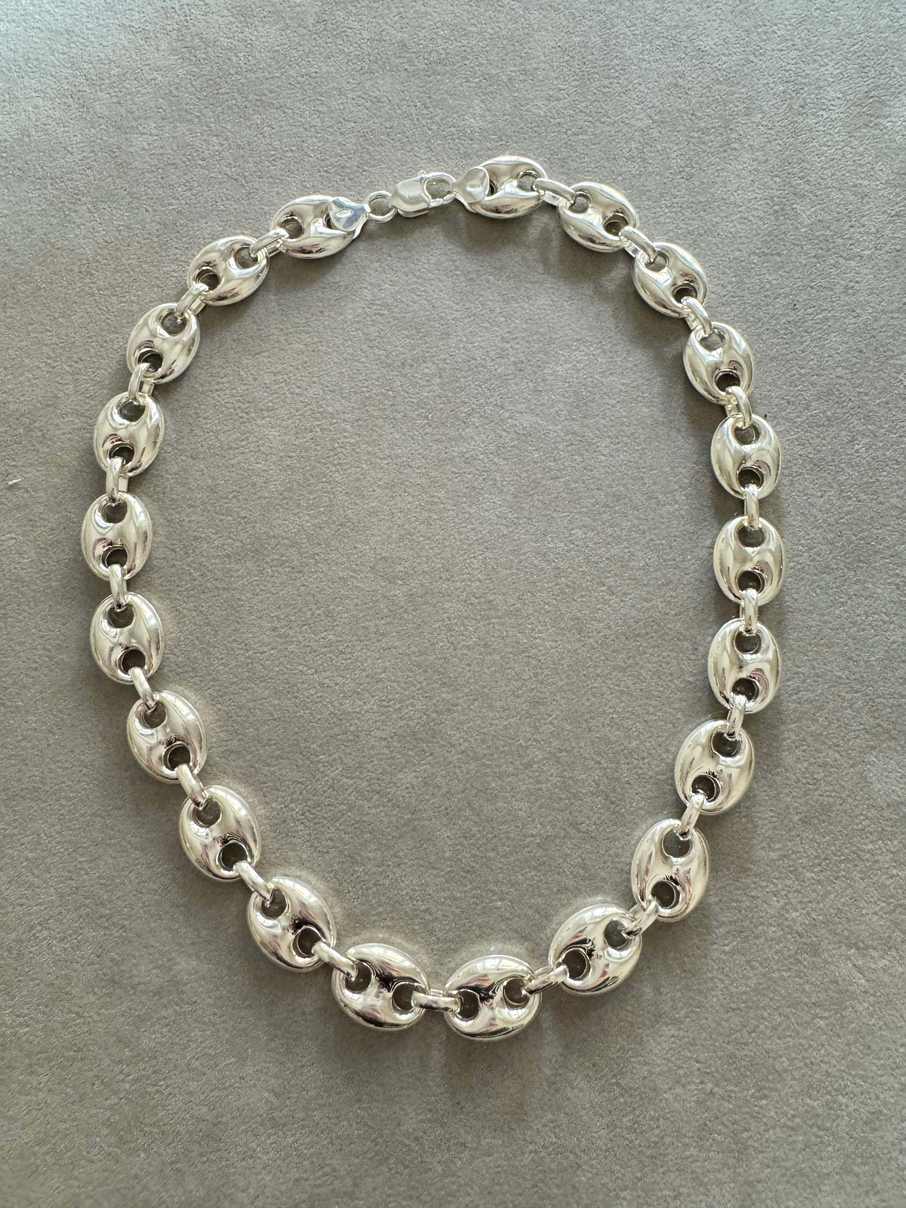 Ankerkette von Rossella Ugolini aus Sterlingsilber, Sterlingsilber-Halskette, hergestellt in Italien im Angebot 2
