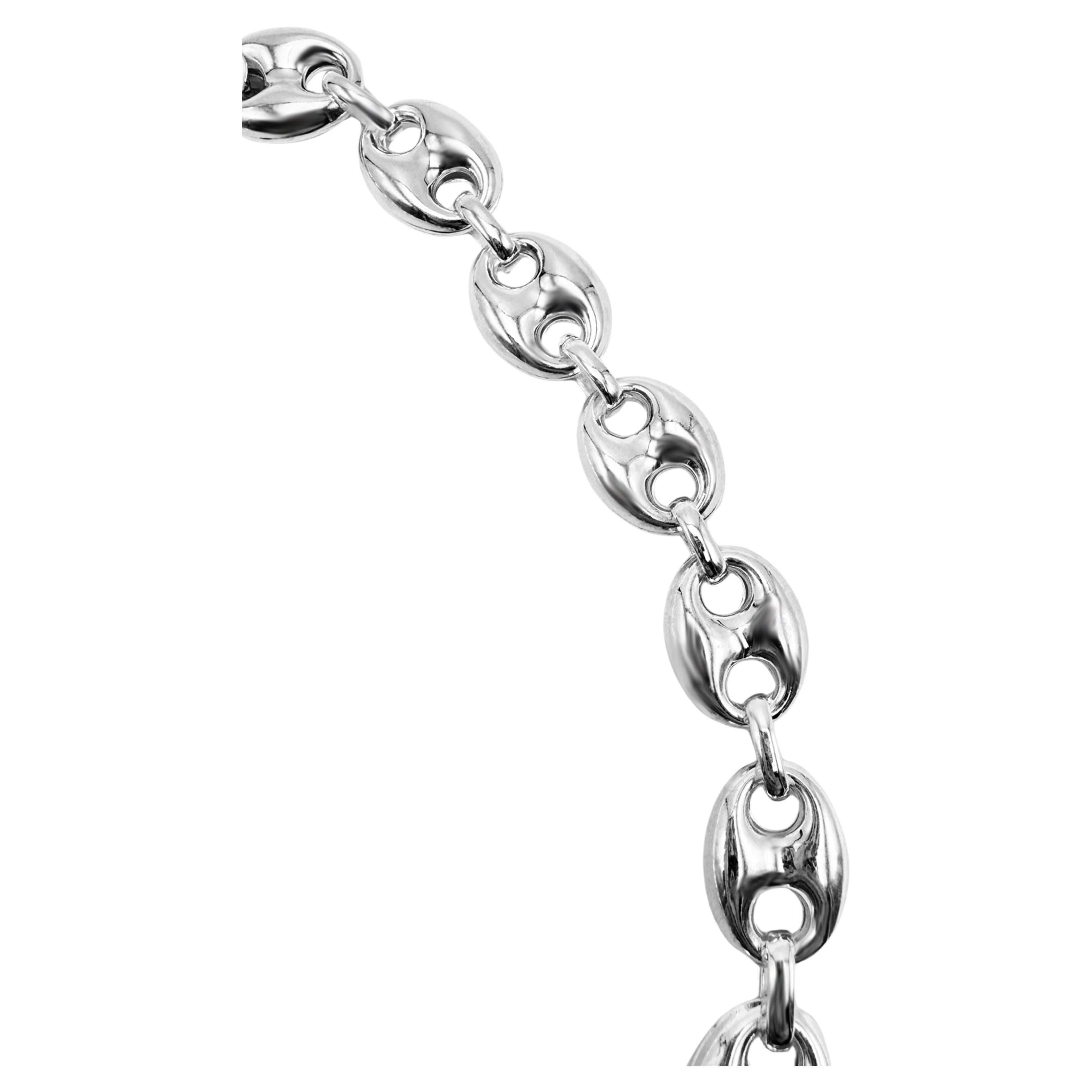 Rossella Ugolini, collier chaîne ancre en argent sterling fabriqué en Italie en vente 7