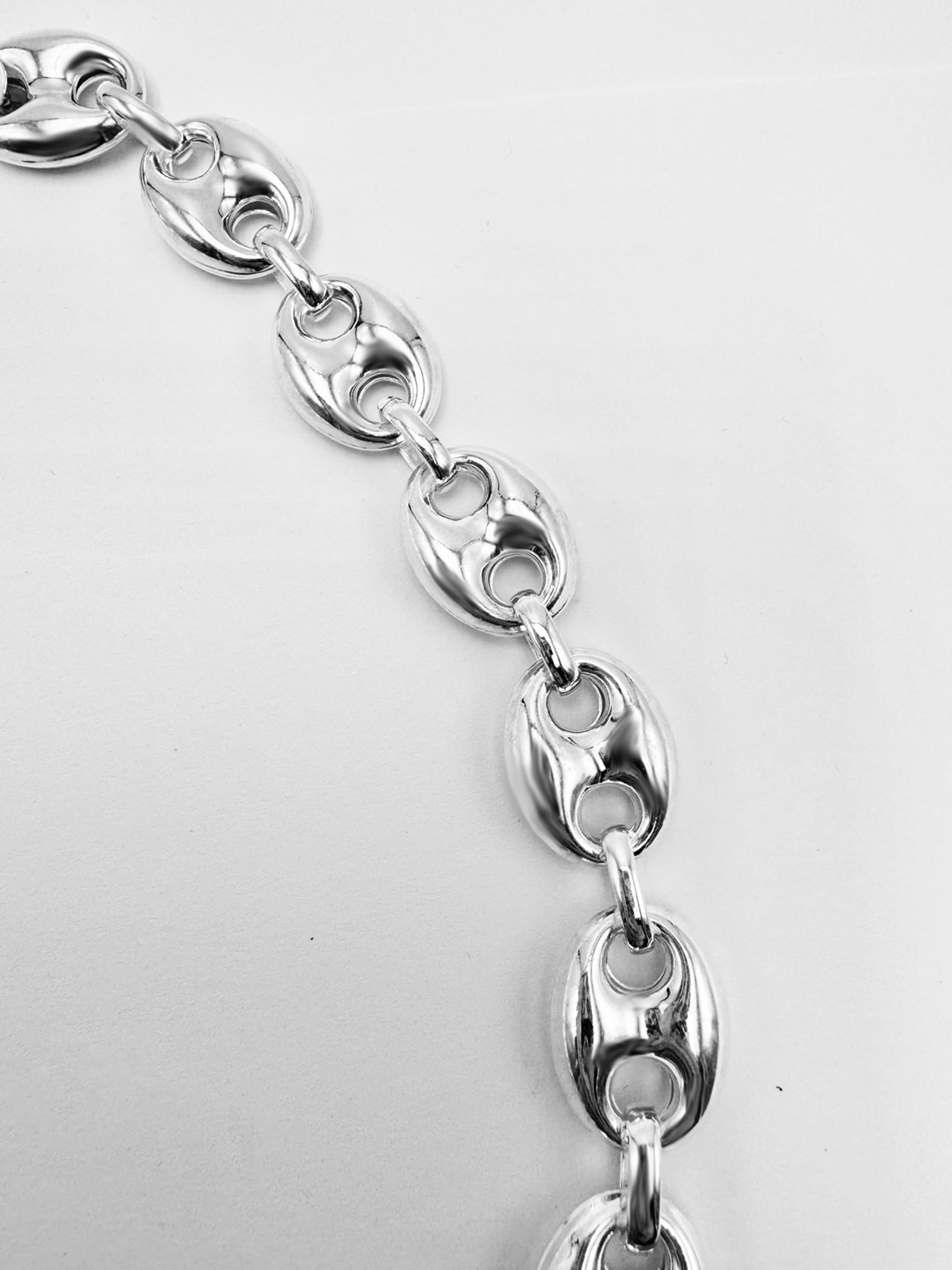 Ankerkette von Rossella Ugolini aus Sterlingsilber, Sterlingsilber-Halskette, hergestellt in Italien für Damen oder Herren im Angebot