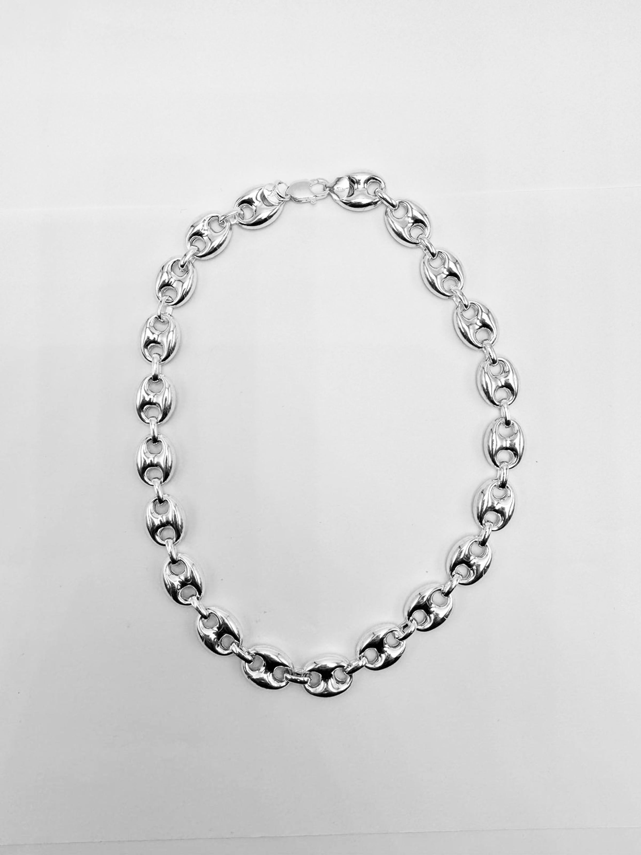 Ankerkette von Rossella Ugolini aus Sterlingsilber, Sterlingsilber-Halskette, hergestellt in Italien im Angebot 1