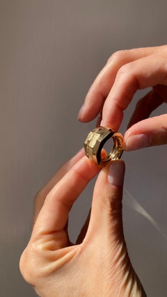 Rossella Ugolini Handcrafted 18K Yellow Gold Man Unique Ring