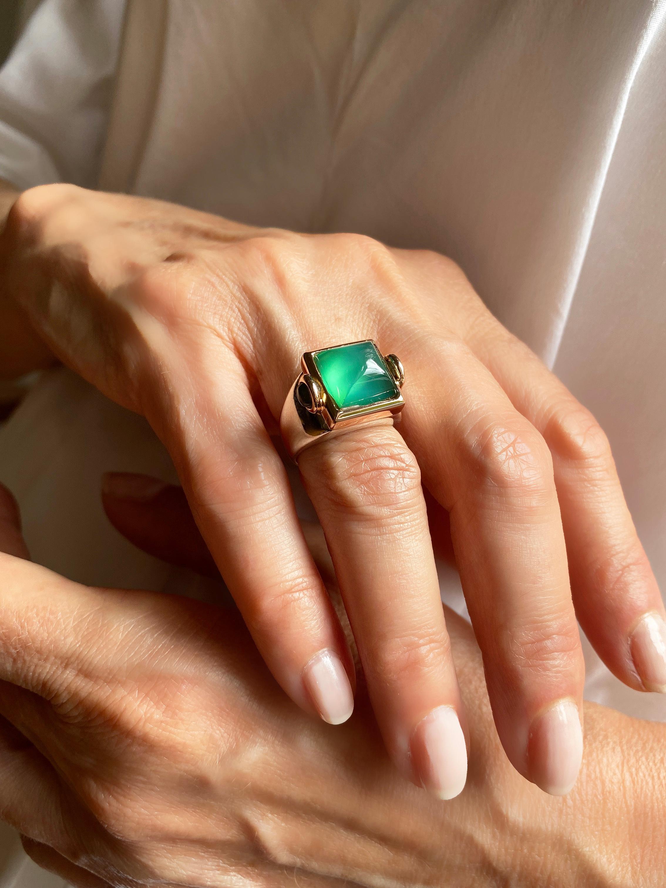 Rossella Ugolini Platinum Rubies Cocktail Ring Made in Italy For Sale 7
