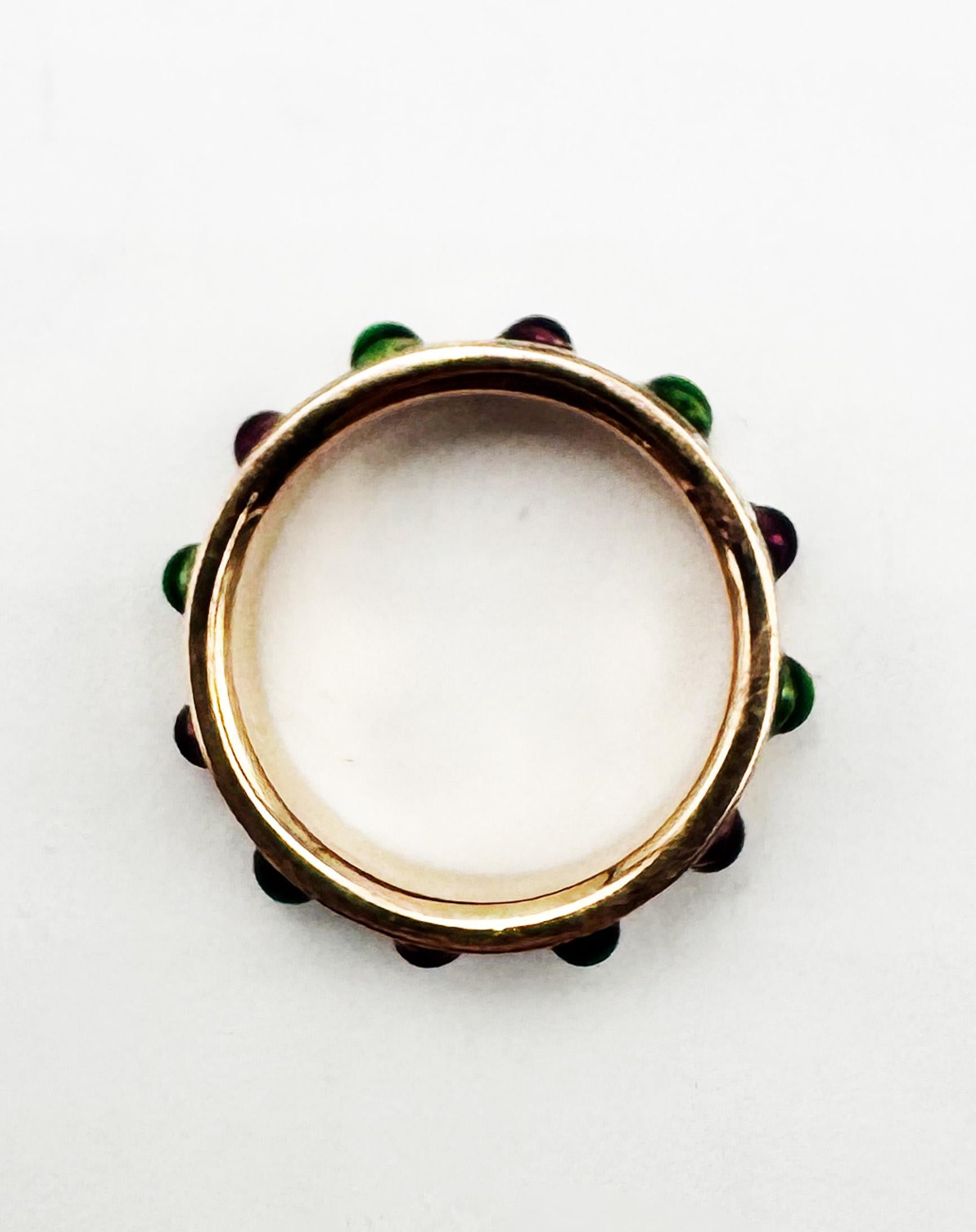 Bague à anneau rotatif en or rose 