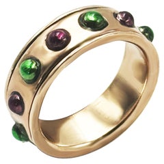 Bague à anneau rotatif en or rose "No Stress" Rossella Ugolini Taille 5.25 Polie