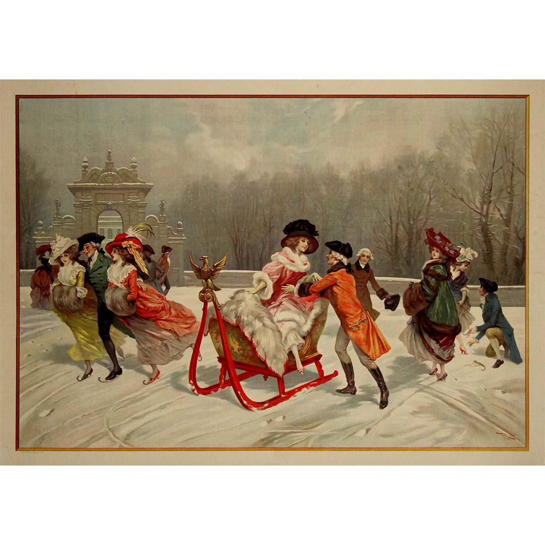 1914 original poster Rossi – Traîneau impérial russe Belle Époque